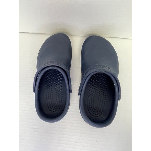 Crocs womens size 7 clogs bistro blue slip resistant comfort lightweight - Picture 13 of 16